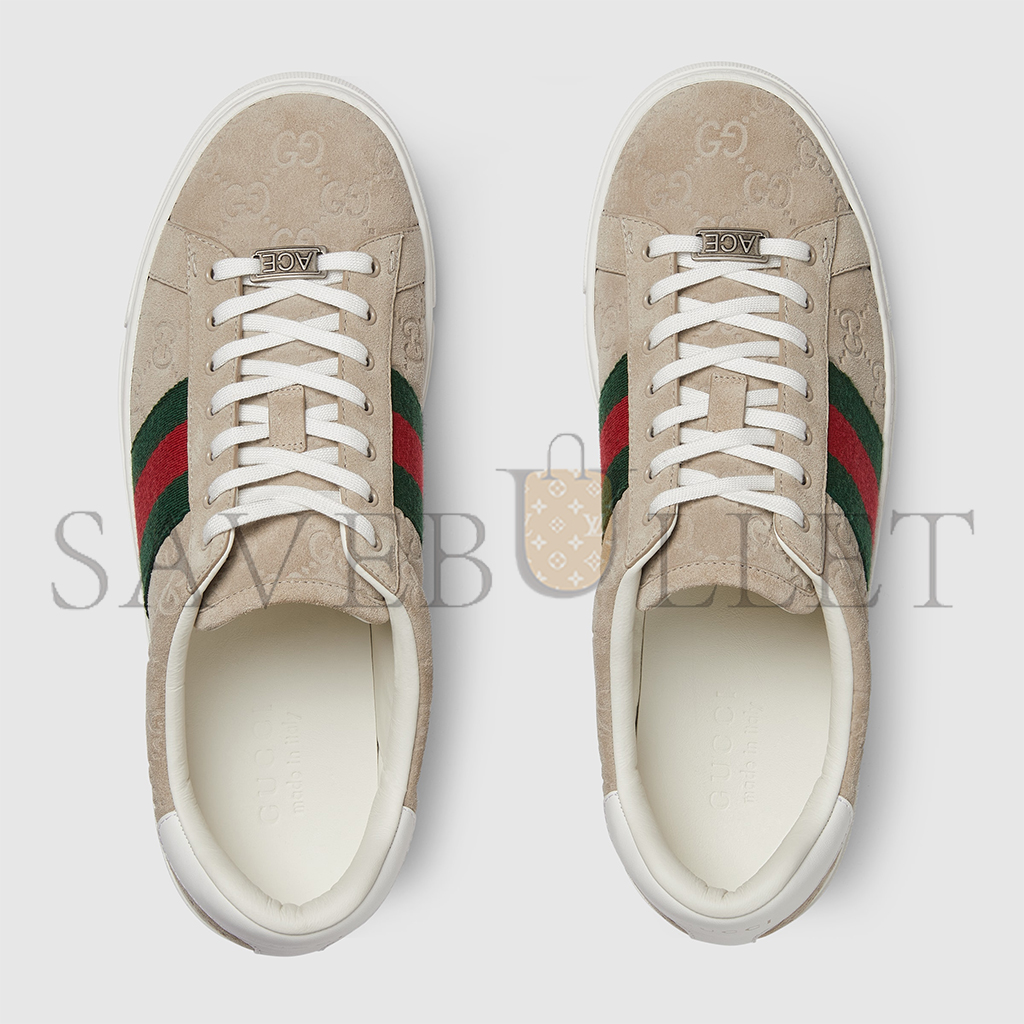 GUCCI MEN'S ACE SNEAKER WITH WEB 798652AADV99566